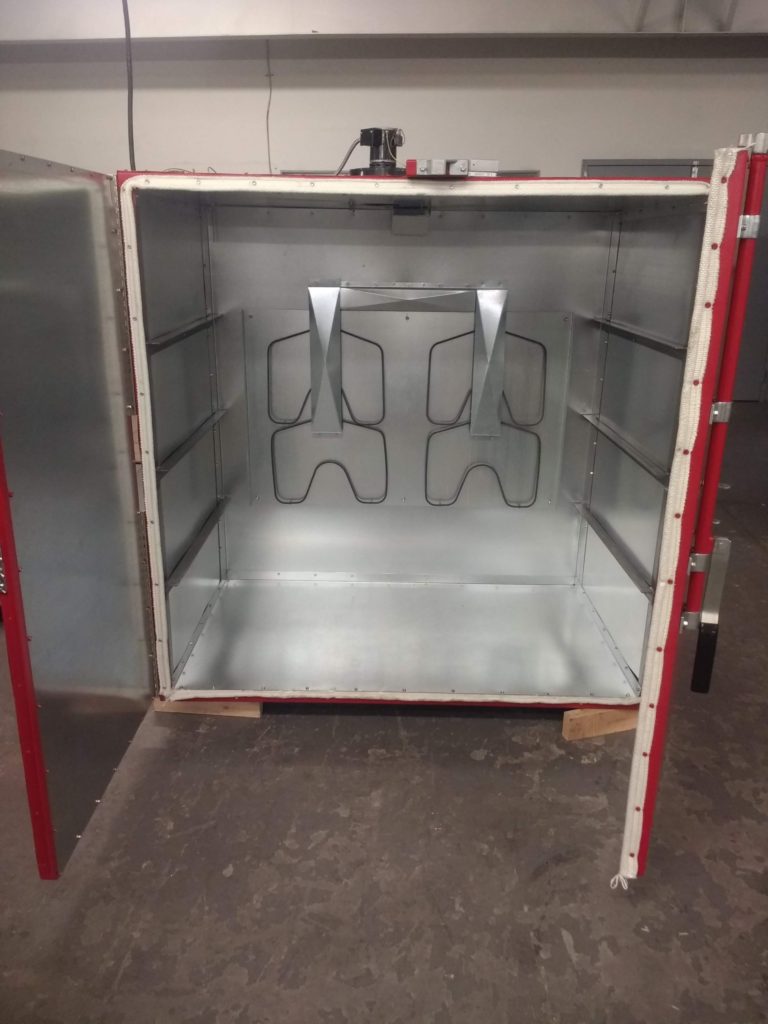 5x5x7 Natural Gas/Propane Powder Coating Oven - EPTEX Coatings