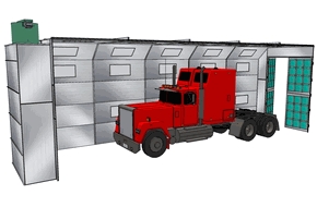 Truck Cross Flow Paint Booth - EPTEX Coatings